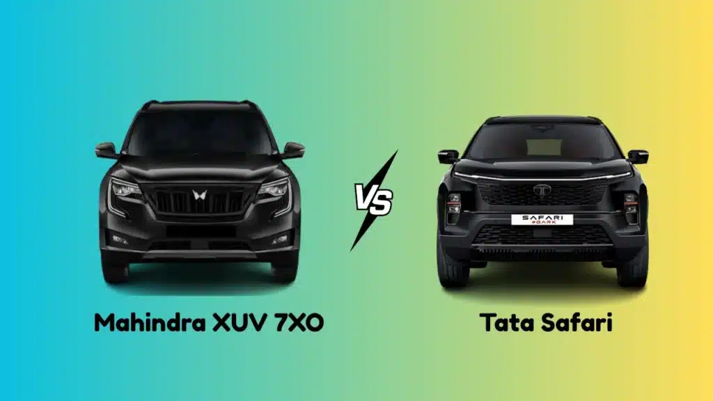 Mahindra XUV 7XO vs Tata Safari